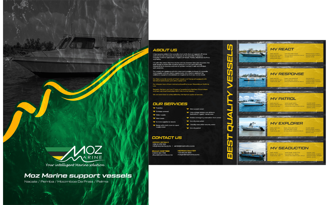 Moz Marine – Company Profile Design